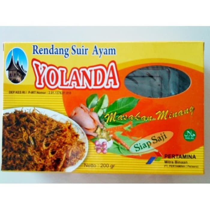 

Rendang Suir Ayam Yolanda 200 gram/Randang Suwir Padang/Runtiah