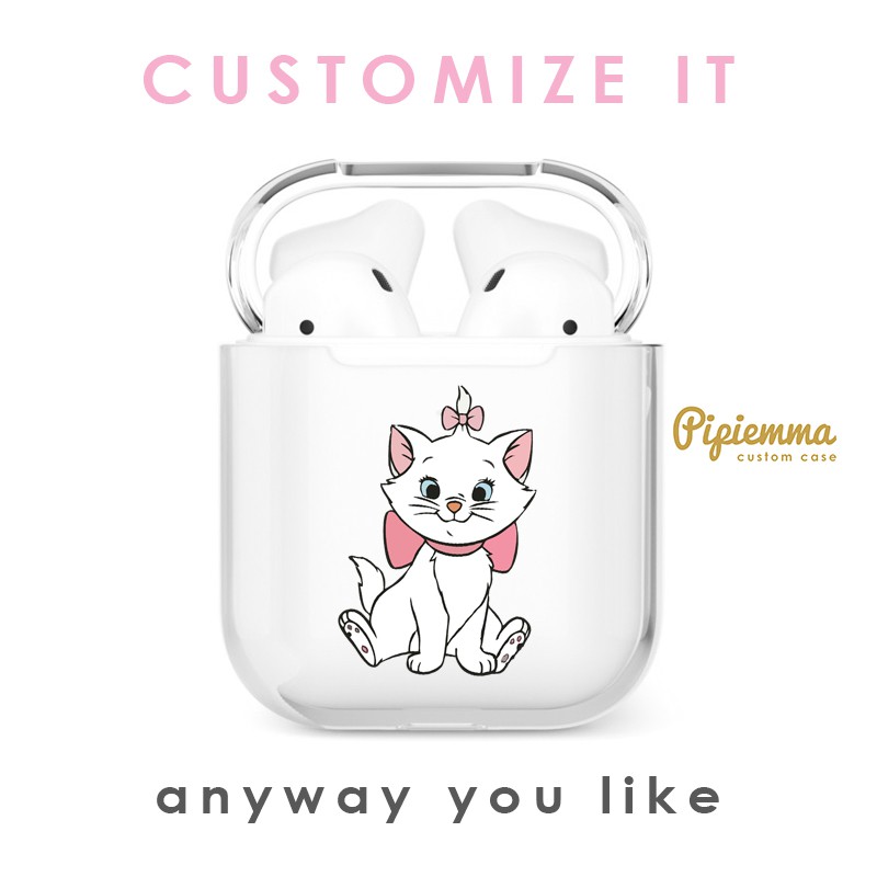 Casing Airpod Custom Gen1 / 2 3 2021 Pro Anti Kuning Request Nama Gambar Hardcase Bening