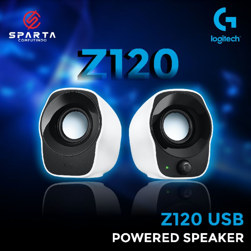 Compact Stereo Speaker Logitech Z120 New Berkualitas