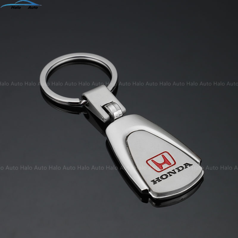 Car Keychain Logo Keychain Stainless Steel Metall  Keychain for Honda