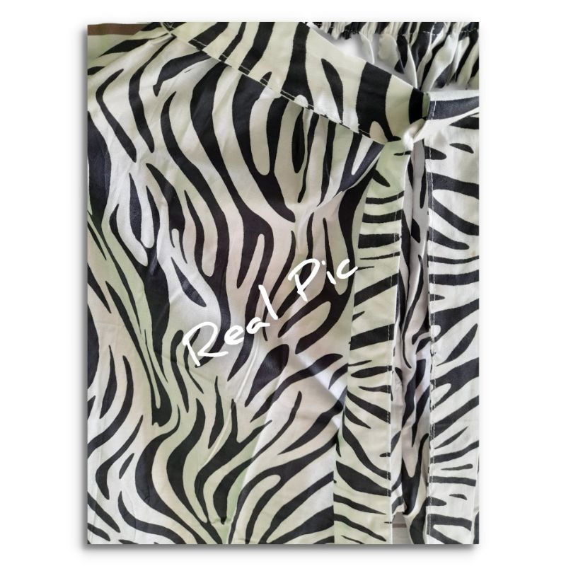 Celana Kulot Wanita Motif Zebra Kekinian