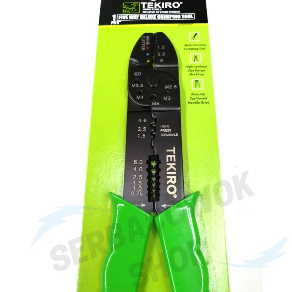 Tekiro Tang Crimping 9 Inch Kupas Kabel Pres Skun Termurah Berkualitas