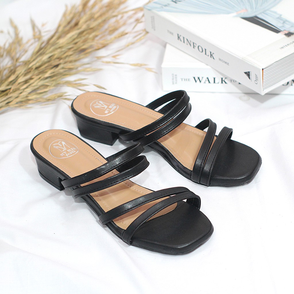 Milicca Sandal Heels Wanita Hak Tahu 3 cm Riyanfo