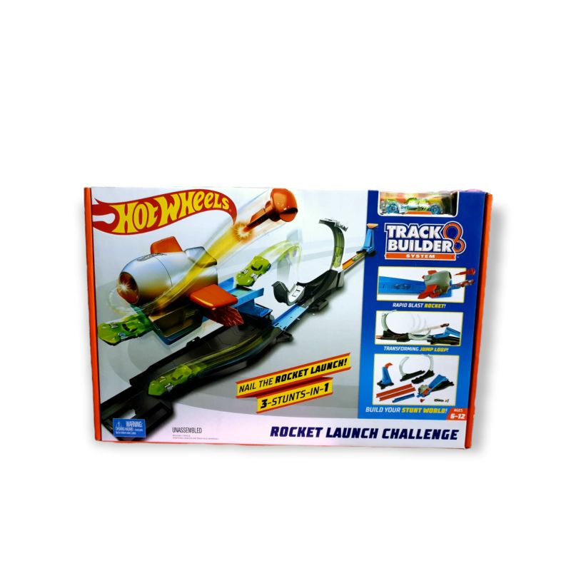 Track Hotwheels Rocket Launch Challenge/Nail The Rocket Launch 3-Stunt-In 1/Jalanan Hotwheels