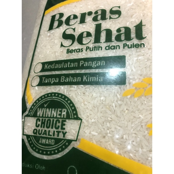 Beras Organik 5 KG Putih Pulen