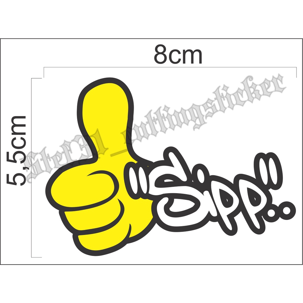 

sticker cutting gambar tangan sipppp
