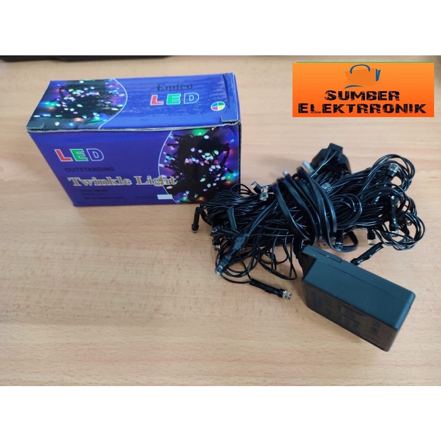 Lampu NATAL Led Emico 100 Lampu 10 Meter