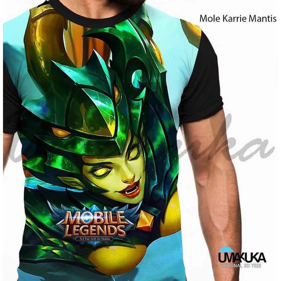 Kaos Terlaris Mobile legends Karriemantis 3d Fullprint