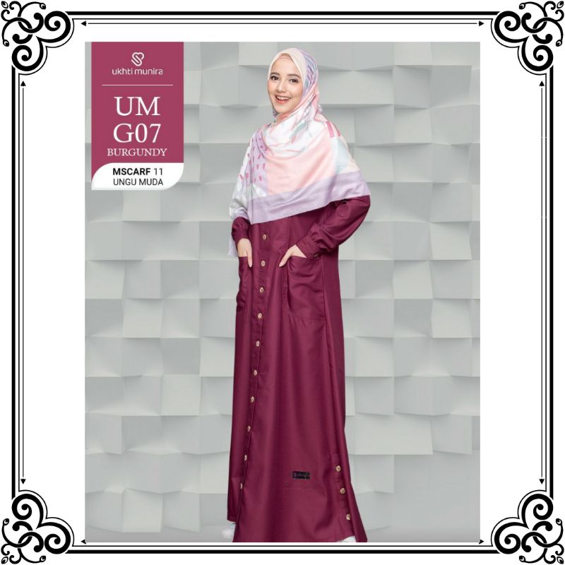 Baju Gamis Remaja Kekinian 2022 Model Busana Muslim Casual Bahan Katun Toyobo By Ukhti Munira UMG07 