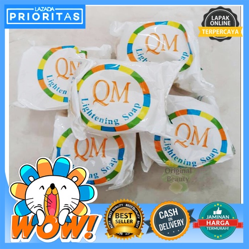 PEMUTIH WAJAH / SABUN QM GLOWING PEMUTIH WAJAH PENGECIL PORI / SABUN PEMUTIH WAJAH