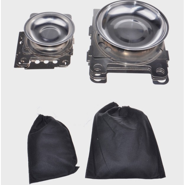 Stainless Steel Penahan Angin untuk Kompor Camping Outdoor - HWL-02 - OMTP18SV Silver