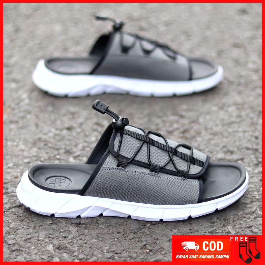 MOLK|Sendal Slide Pria Original Distro Sandal Slop Selop Cowok Simple Trendy Kekinian