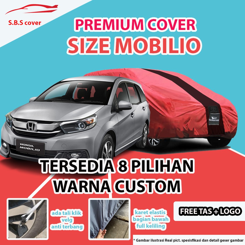 Cover Mobil OUTDOOR PREMIUM MOBILIO / Sarung Mobil MOBILIO / Mantel Mobil Mobilio / Mantol MOBILIO