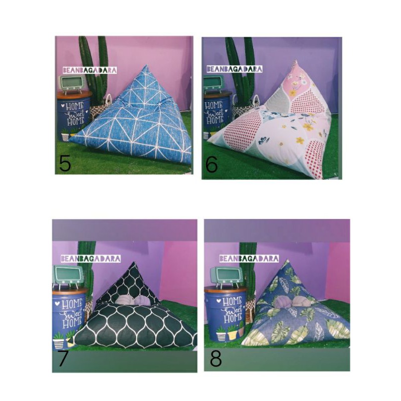 Bean Bag triangle TERMURAH size L siap pakai