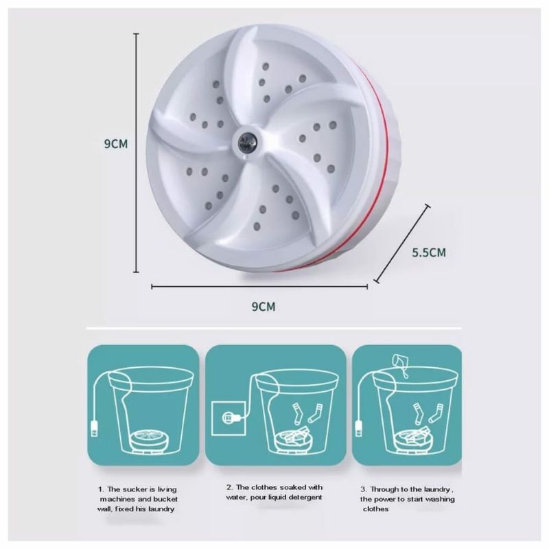 Mesin Cuci Mini Ultrasonic Portable