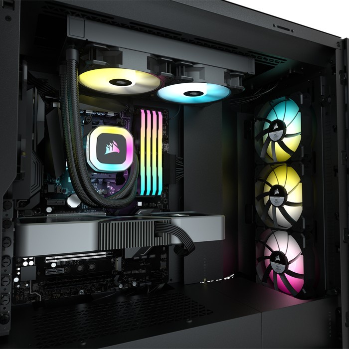 CORSAIR H100 RGB 240mm Liquid CPU Cooler