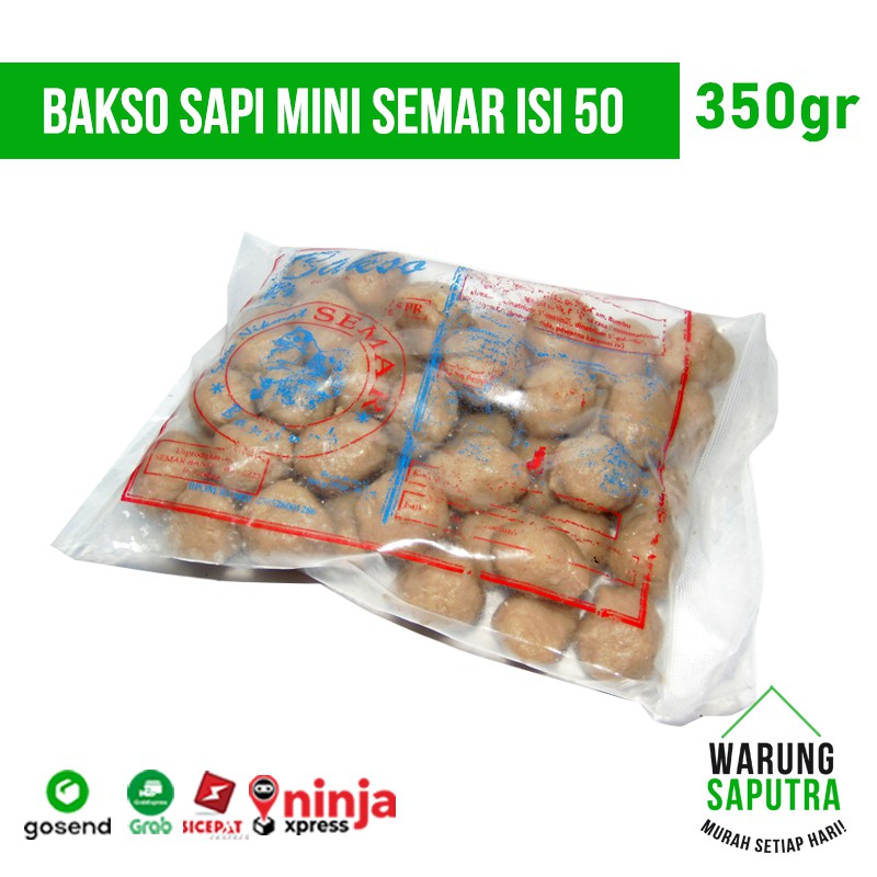 Bakso Sapi Mini Cap Semar Isi 50 Bandung 350g