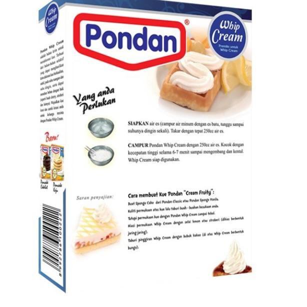 

Pondan Whip Cream @150g (2Box)