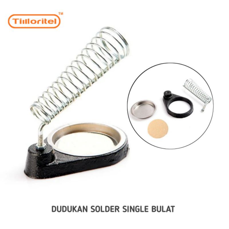 DUDUKAN SOLDER SINGLE BULAT BESI