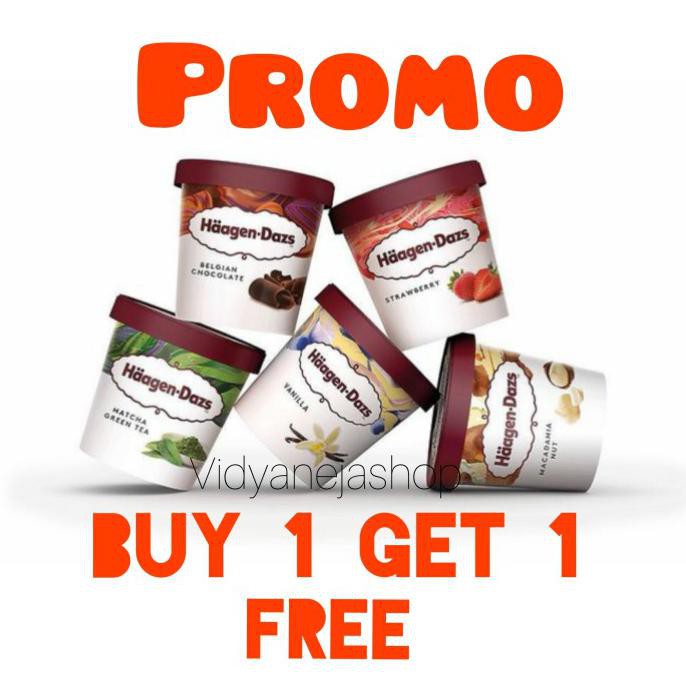 

Haagendazs Promo Buy 1 Get 1 Free Size Pint 473Ml All Variant ( Mix ) Terlaris