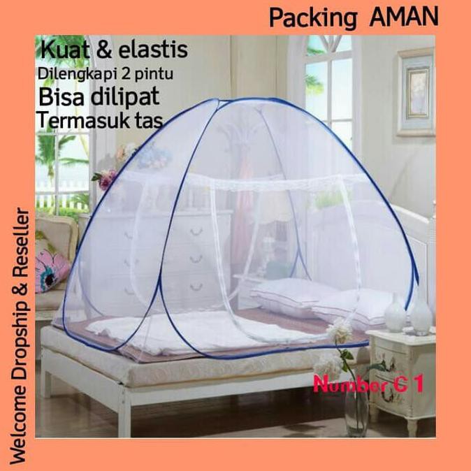 Termurah Kelambu Tenda 160*200 Kelambu Anti Nyamuk Tenda | Kelambu Lipat Pintu .