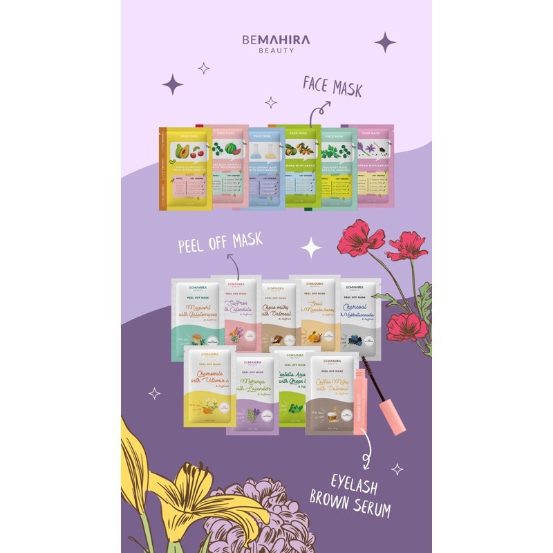 BARU !!   PEEL OFF MASK BEMAHIRA BEAUTY 15GR