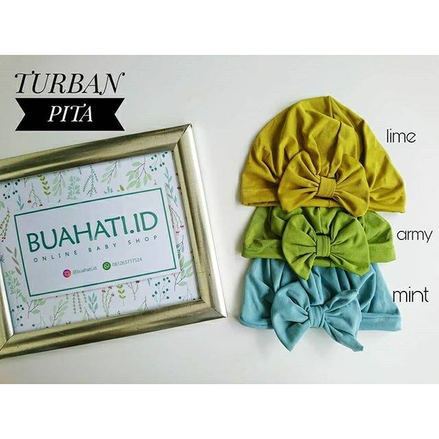 

READY MEDAN Turban pita polos