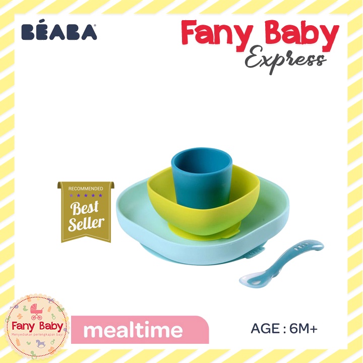 BEABA SILICON MEAL SET ( 4PCS )