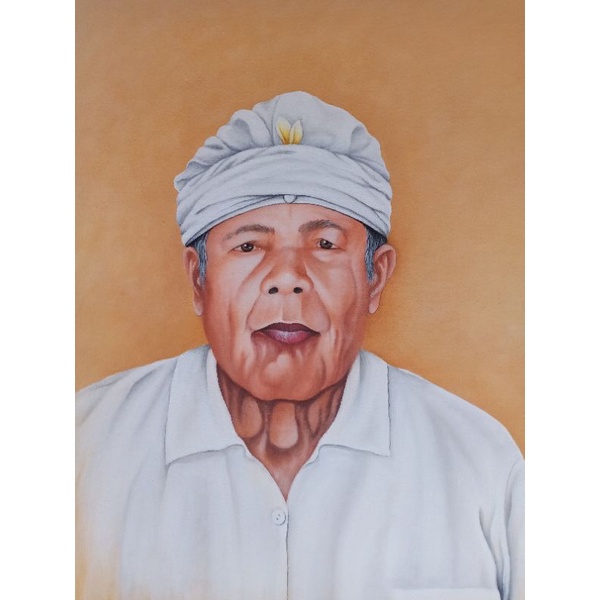 

Lukis Wajah di Kanvas cat acrylik ukuran 40 x 50 cm