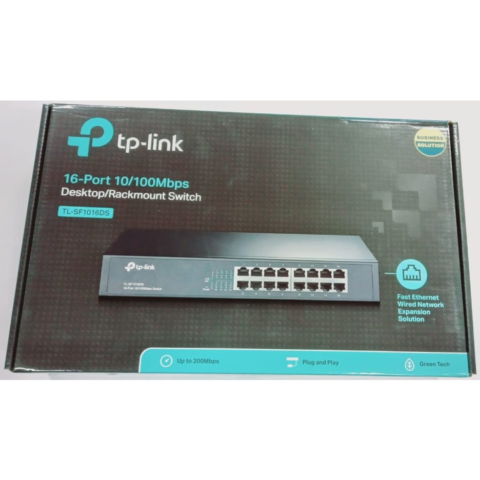 TP-LINK  TL-SF1016DS 16-Port 10/100Mbps Desktop/Rackmount Switch TLSF1016DS TPLINK