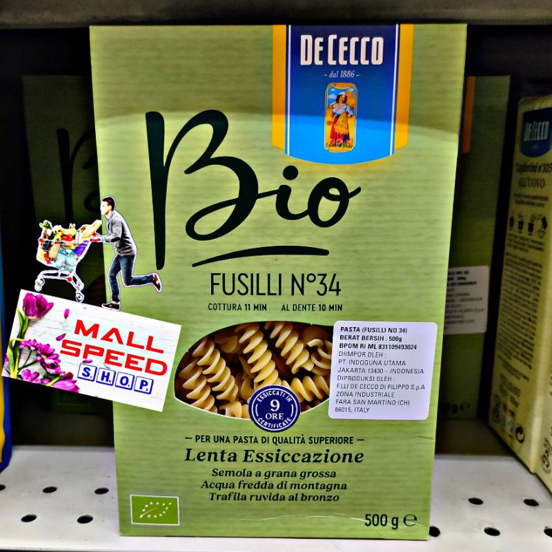 

De Cecco Bio Fusilli No 34 Pasta Fusili 500gr Metodo De Cecco