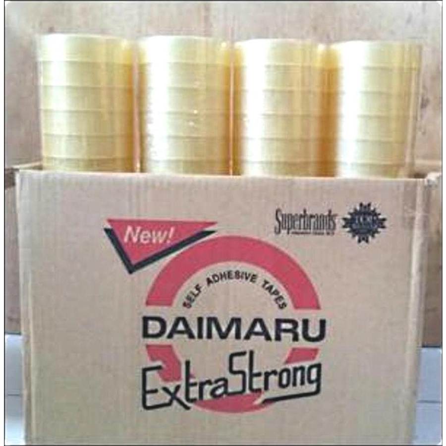 

Isolasi 24 mm Daimaru Selotip 1 Inch 72 Yard Lakban Bening (1 DUS )