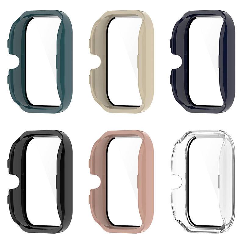 Casing Pelindung Frame Bumper Bahan PC + 9H Untuk Smartwatch Huami Amazfit GTS 3 mini GTS3