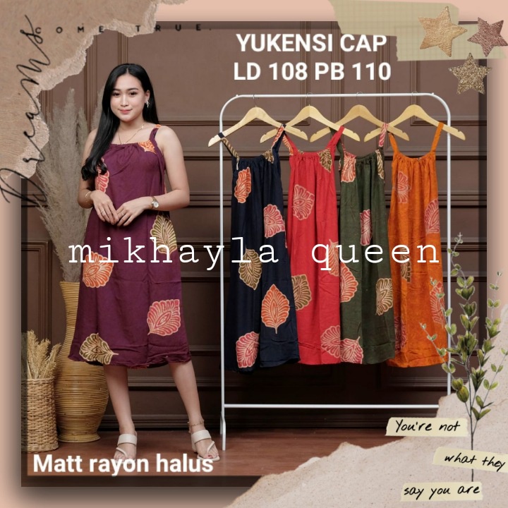 Baju Tidur Wanita  Sexy Seksi Daster Home Dress Kimono Pakaian Piyama Tidur Tali Satu Pundak Yukensi