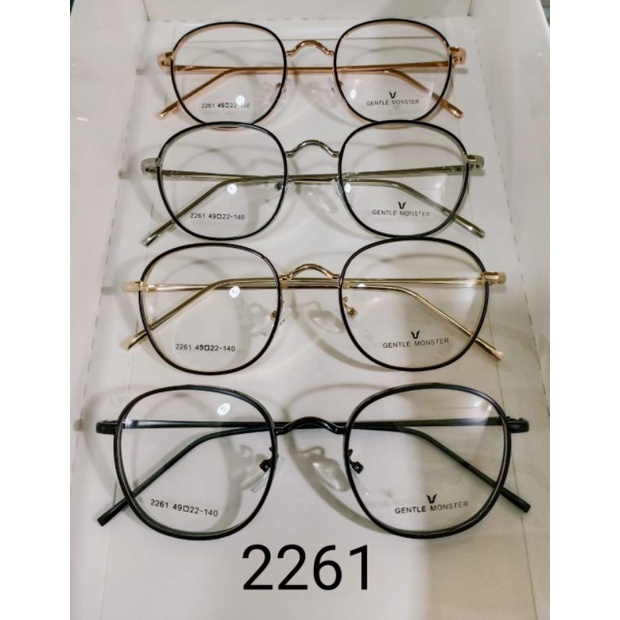 Kacamata frame bulat oval