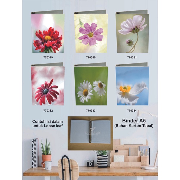 

Binder A5 / Binder Note A5 / Bunga / Set 2917