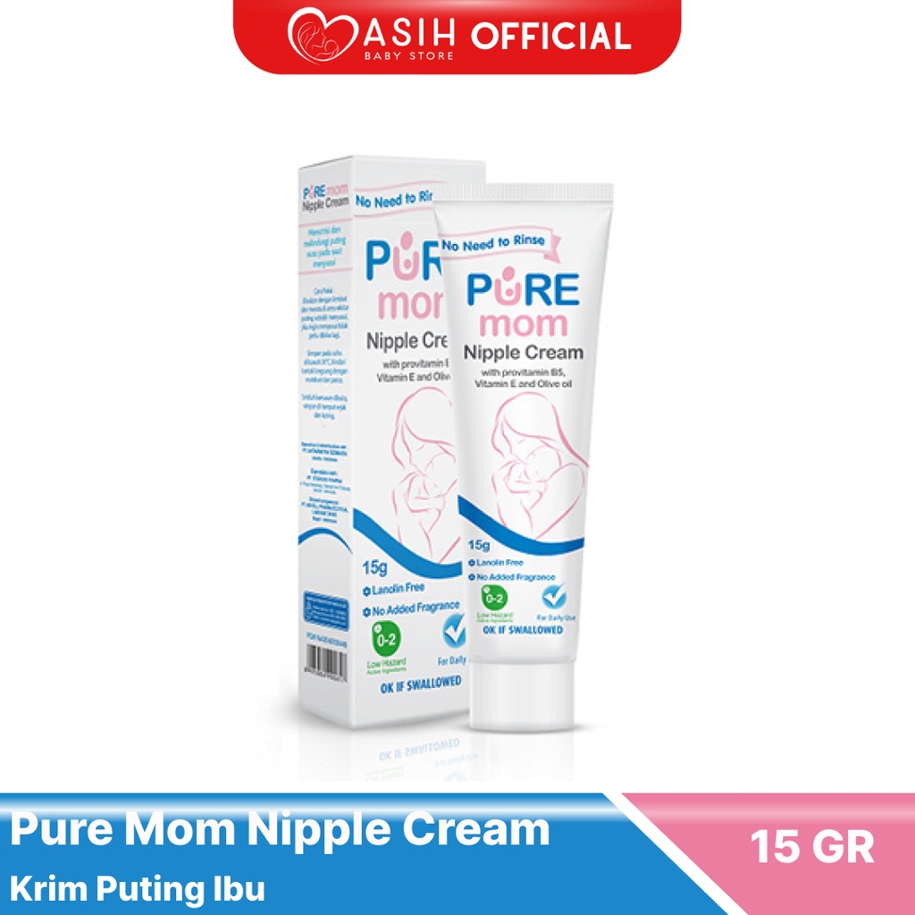 Pure Mom Nipple Cream Krim Puting Ibu 15gr