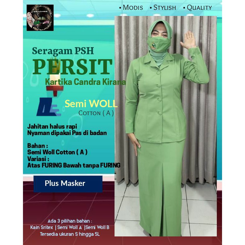 seragam PSH PERSIT KARTIKA CHANDRA KIRANA free masker Semi Wool