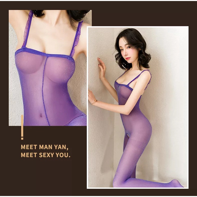 (COD) Lingerie Sexy Perspektif ketat babydoll One-piece tembus pandang Wanita A515