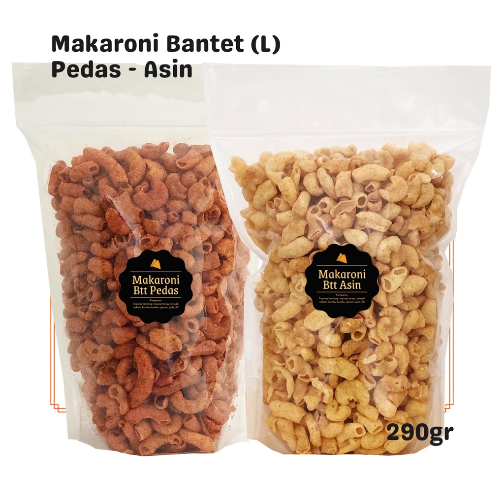 

Makaroni Bantet Pedas / Asin (L) 270gr / Snack Cemilan Enak Gurih / Camilan Murah