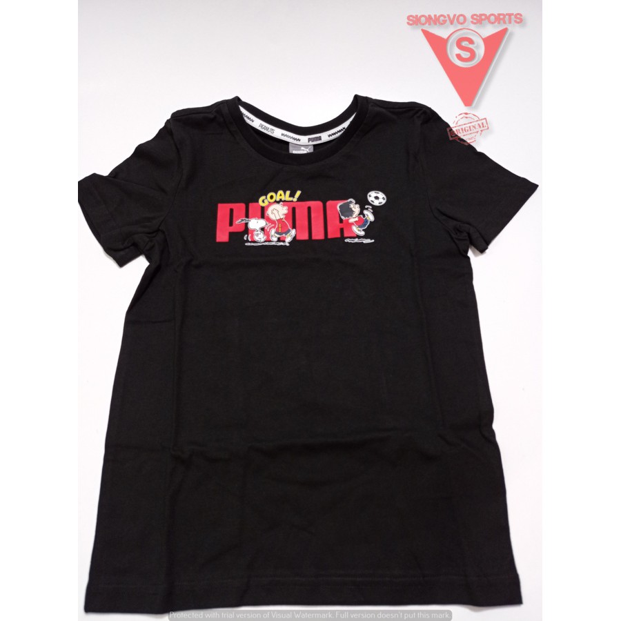 T-SHIRT KIDS PUMA X PEANUTS TEE ORIGINAL 53182401 BLACK