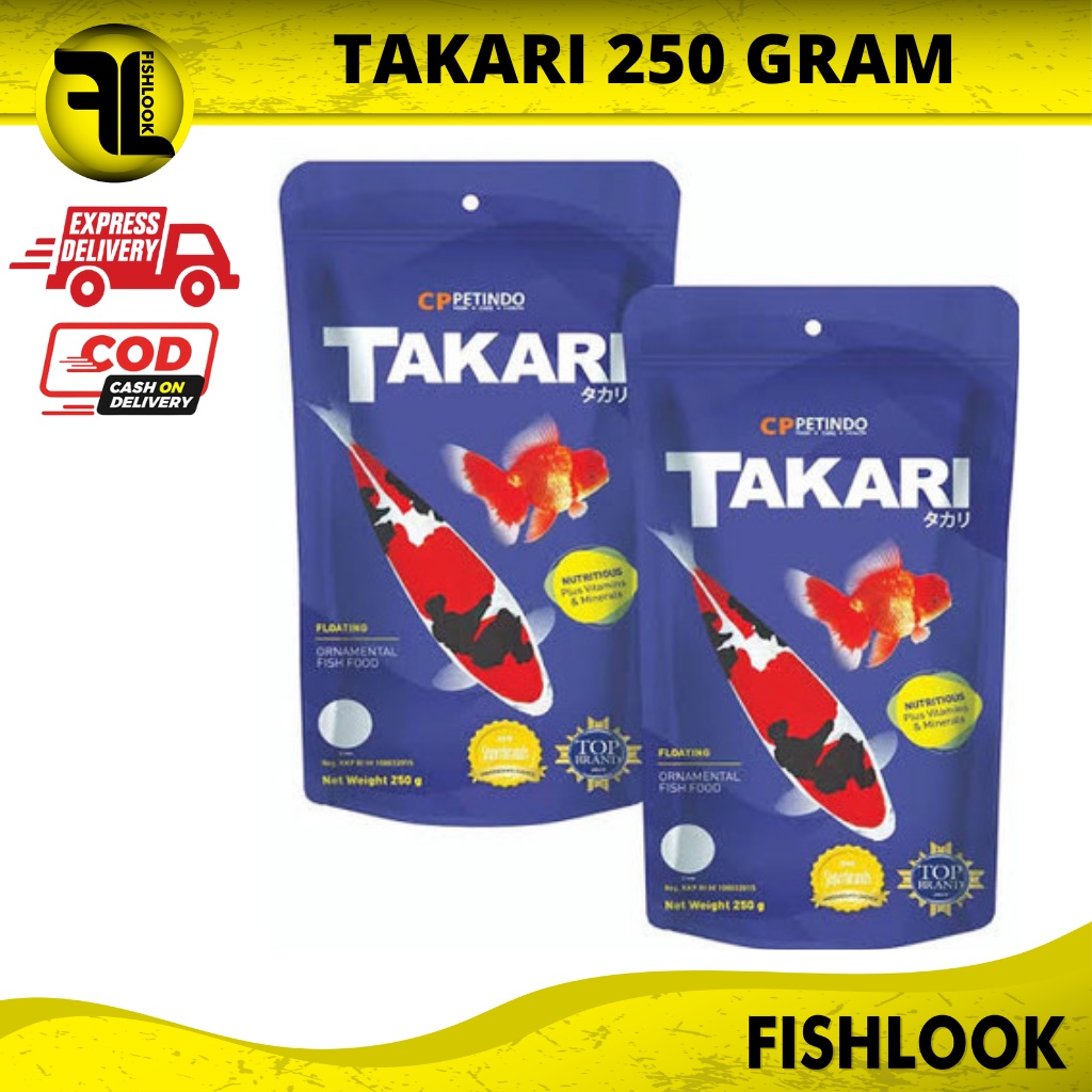 Pelet Takari 250GR 250 gr Makanan Pakan Ikan Hias Fish Food