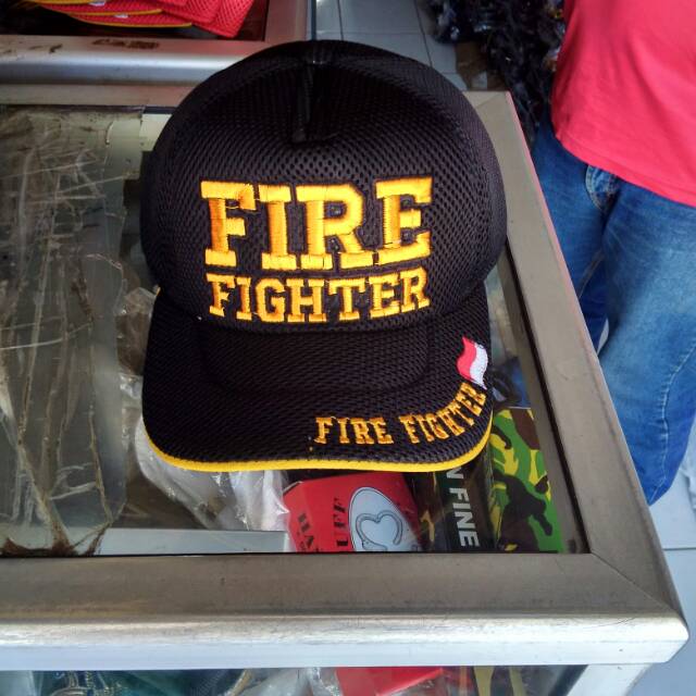 TOPI FIRE FIGHTER JARING PREMIUM/TOPI JALA DAMKAR