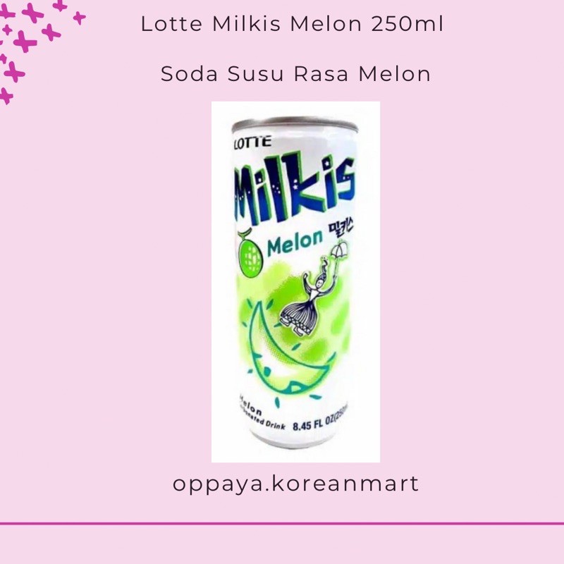 

LOTTE Milkis Melon 250ml | Soda susu rasa Melon Made in Korea