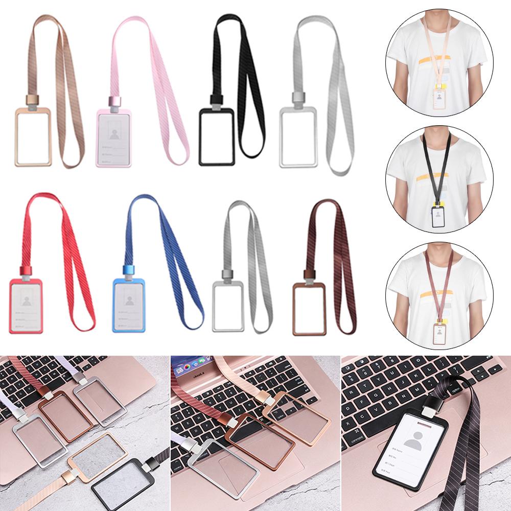 Lanfy Case Holder Kartu Kredit / ID Multifungsi Bahan Aluminum Alloy Anti Air Dengan Tali Lanyard