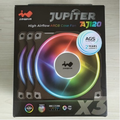 ARGB FAN 12CM Paket isi 3 PCS InWin Jupiter AJ120 (Triple Pack Best Fan)