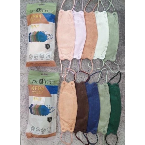 MASKER KF94 CAREION MIX WARNA SOFT STRONG 1PACK ISI 10PCS TERMURAH