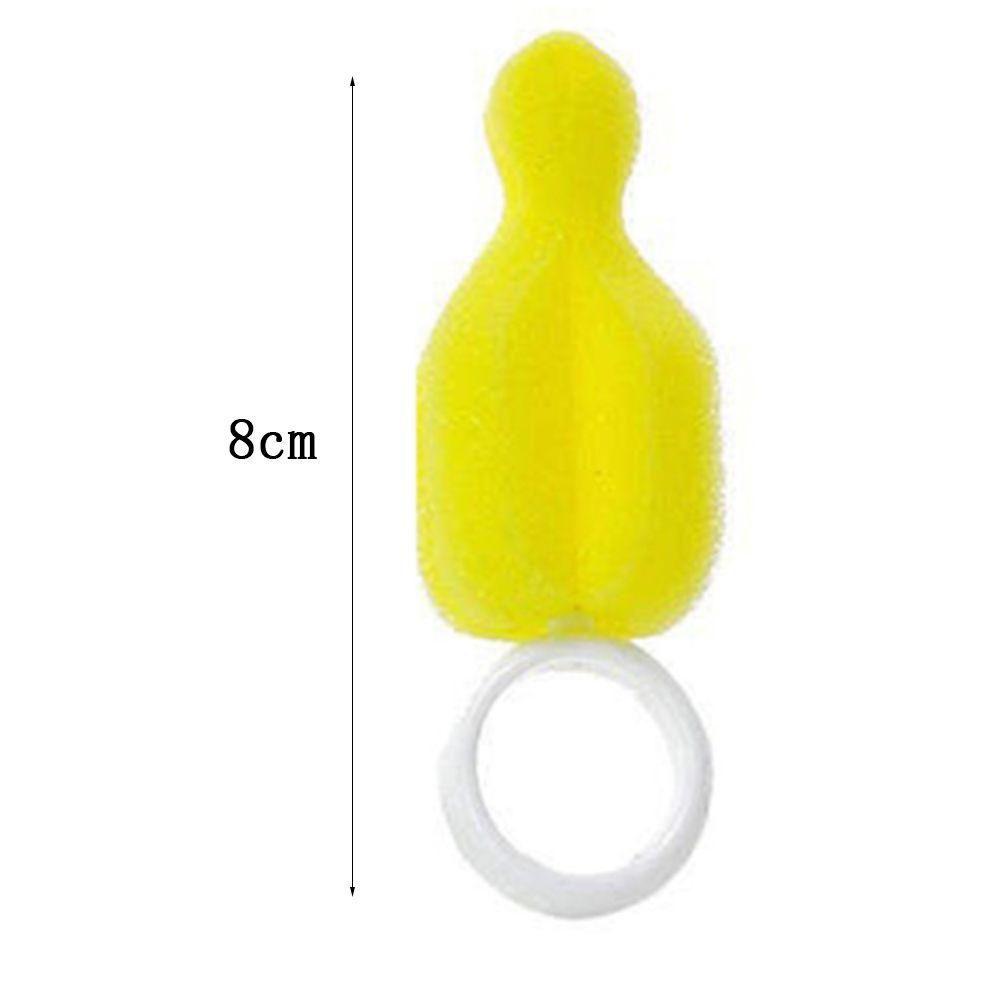 Top 5pcs Sikat Spons Pembersih Botol Susu Bayi Warna Kuning