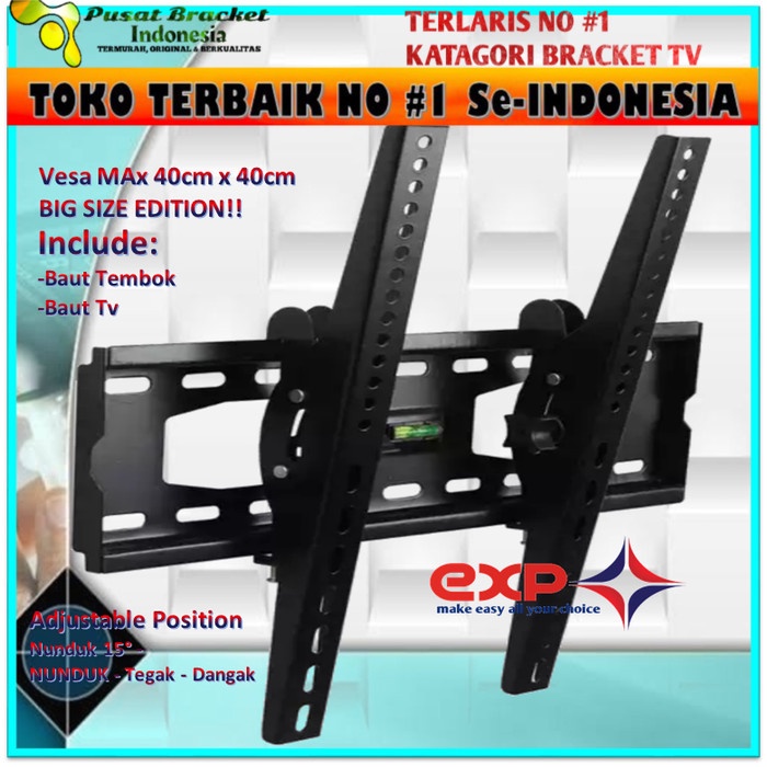 Bracket TV KHUSUS MERK TCL 42&quot; s/d 55&quot; waterpass GARANSI 100% COCOK!