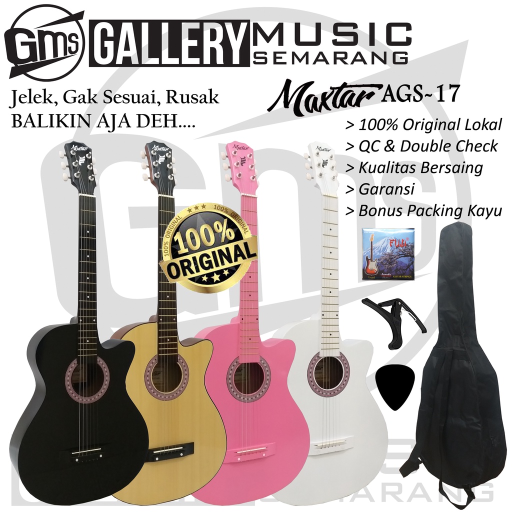 Gitar Akustik Original Maxtar AGS-17 / Gitar Akustik Pemula / Gitar Akustik Termurah